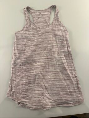 lululemon athletica Heathered Light Mauve Racerback Tank